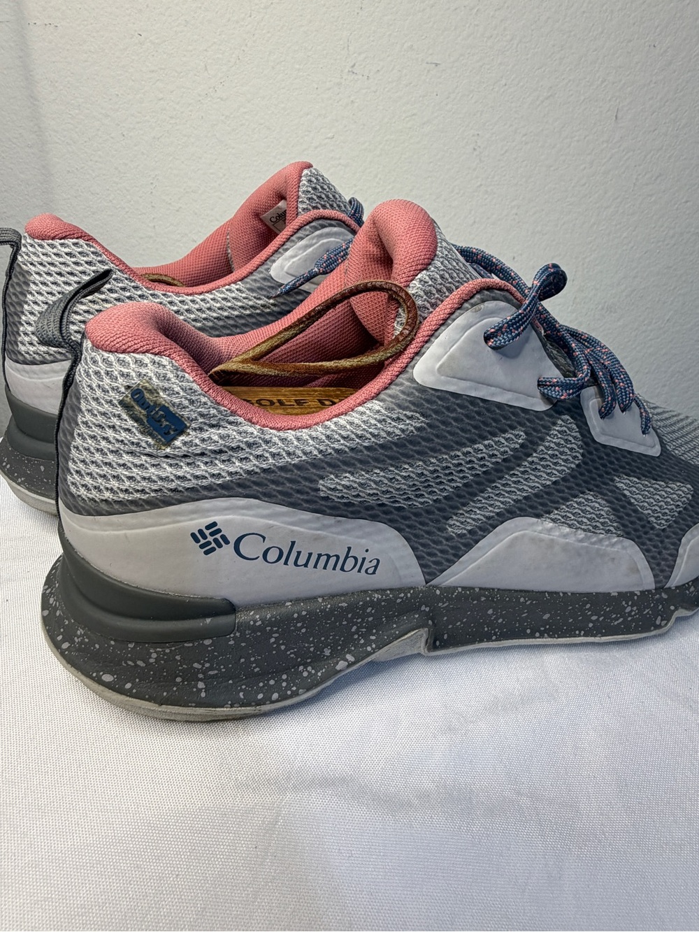 Columbia Gray and Pink Trail Running Sneakers